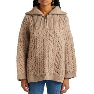 Cozy Cable Knit Sweater oak + fort